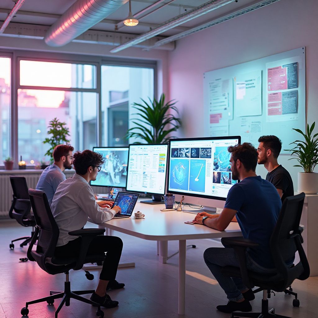 Team IntelliAI in ufficio